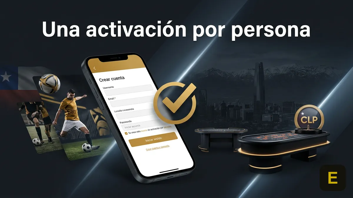 Celular con pantalla de cuenta en español que ilustra la activación única del bono de Ecuabet