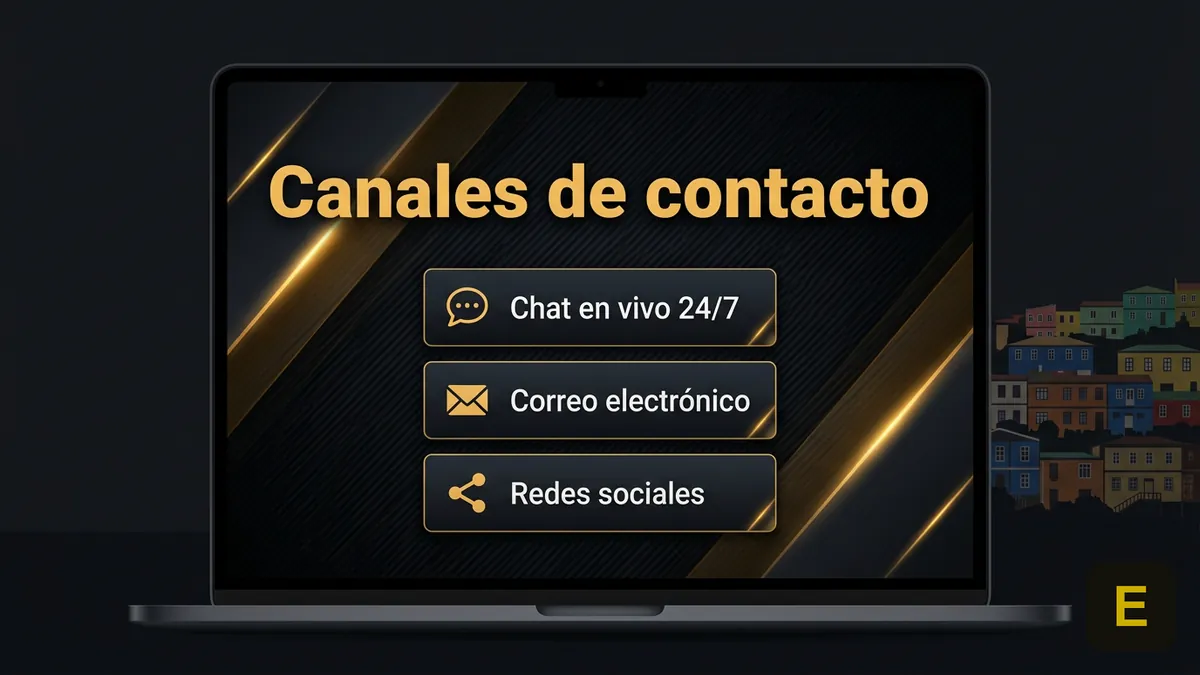 Canales de atención al cliente de Ecuabet para solicitar el cierre de cuenta: chat, correo y redes sociales