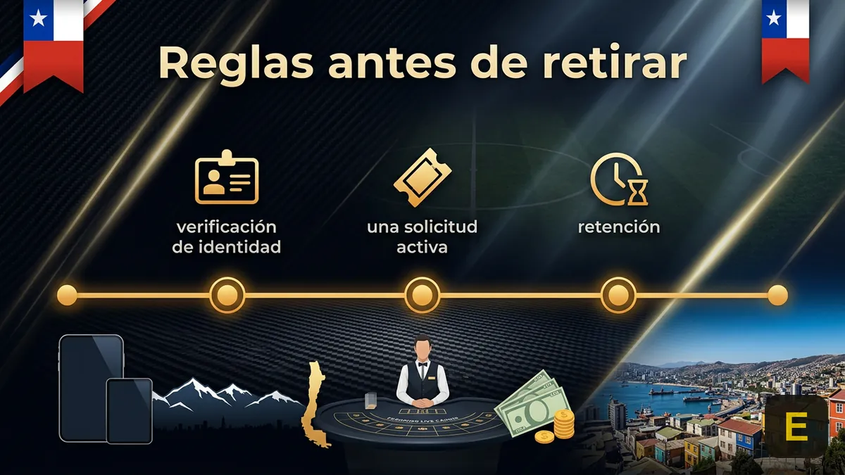 Reglas de verificación y retención antes de retirar en Ecuabet Chile