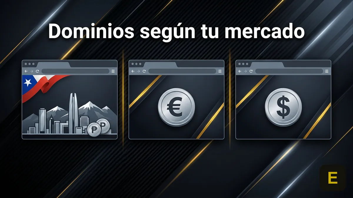 Comparación de los dominios oficiales de Ecuabet según el país y la moneda
