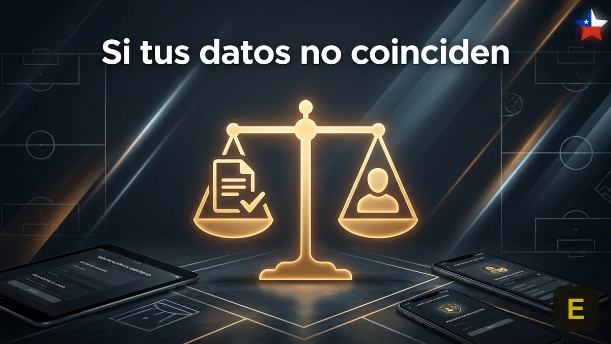 Qué pasa si los datos no coinciden al verificar la cuenta en Ecuabet Chile